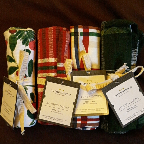 Threshold Other - 4 New Threshold Kitchen Towels #1